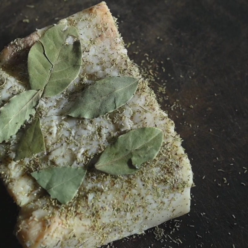 Lardo Nobile di maiale "Antica Razza Pelatella" Aromatizzato